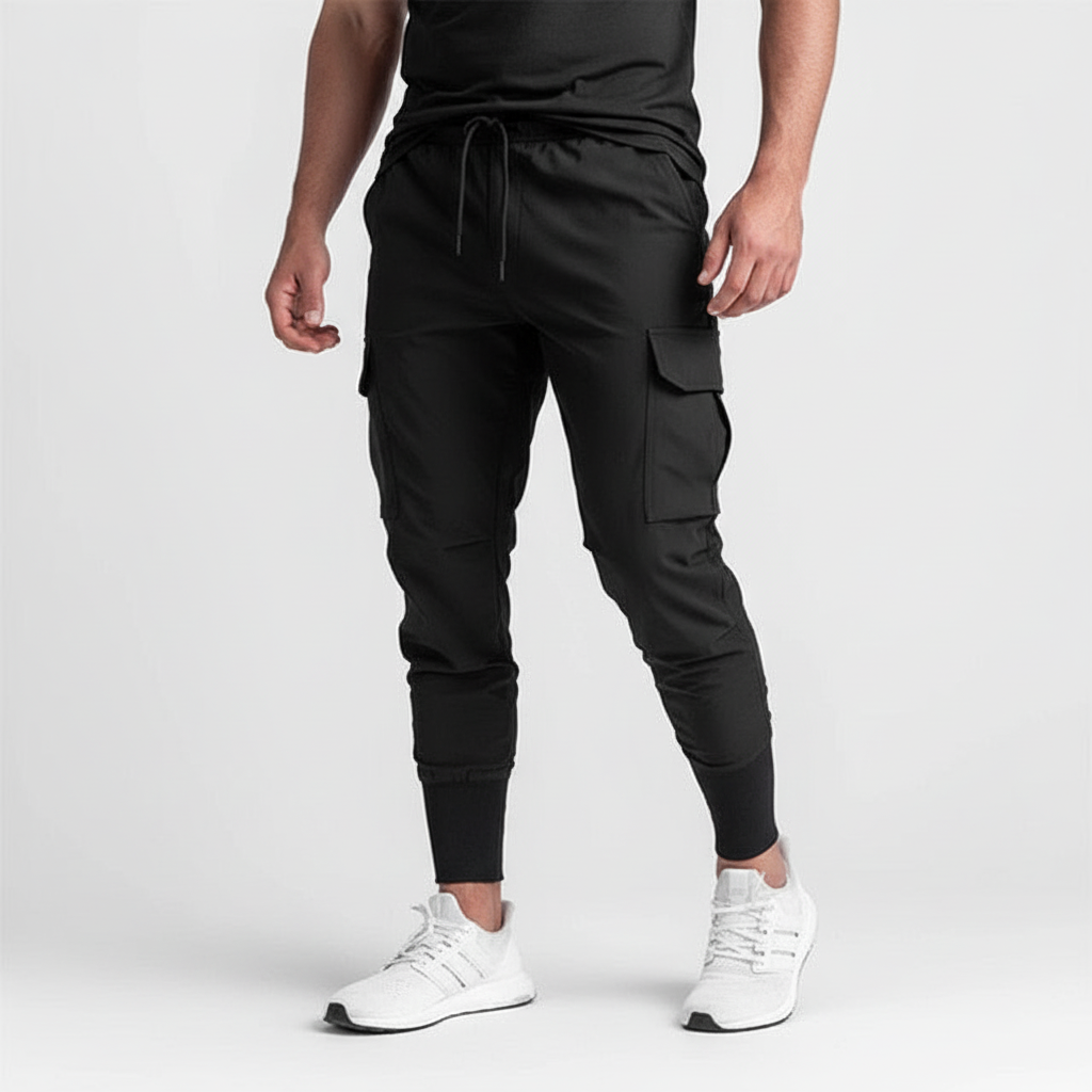 Vielseitige Herren Stretch Joggerhose "Francis", ideal für Alltag & Sport.