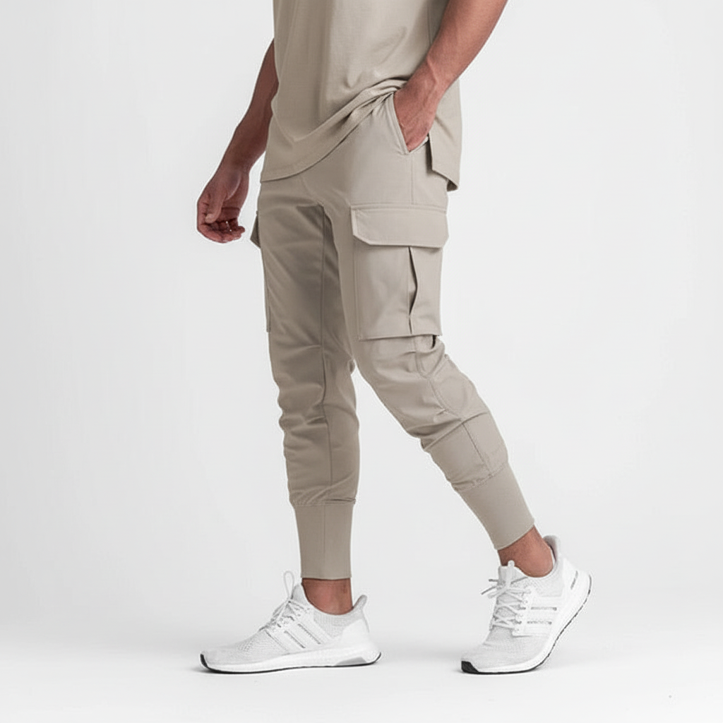 Moderne Herren Joggerhose "Francis" aus atmungsaktivem Stretch für Tragekomfort.