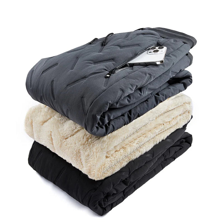 Gefaltete, wasserdichte & winddichte Herren Winterhose. Ideale Thermohose für Wintersport und Freizeit.