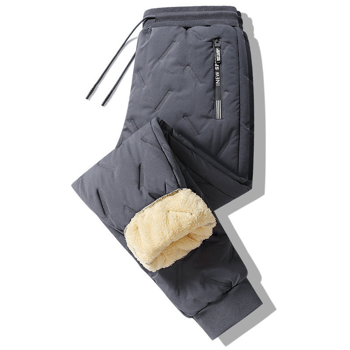 Schwarze Herren Thermohose, wasserdicht, winddicht & warm. Komfortable Winterhose für Sport und Freizeit.