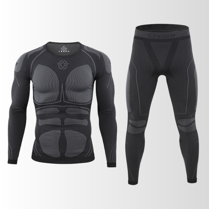 Herren Thermounterwäsche Set für Wintersport & Outdoor. Wärmende, atmungsaktive Sportunterwäsche mit Kälteschutz.