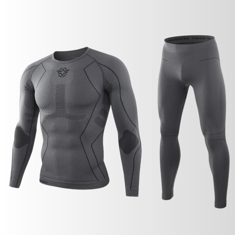 Wärmendes Herren Thermounterwäsche Set. Das Baselayer bietet optimalen Kälteschutz für alle Winterabenteuer.