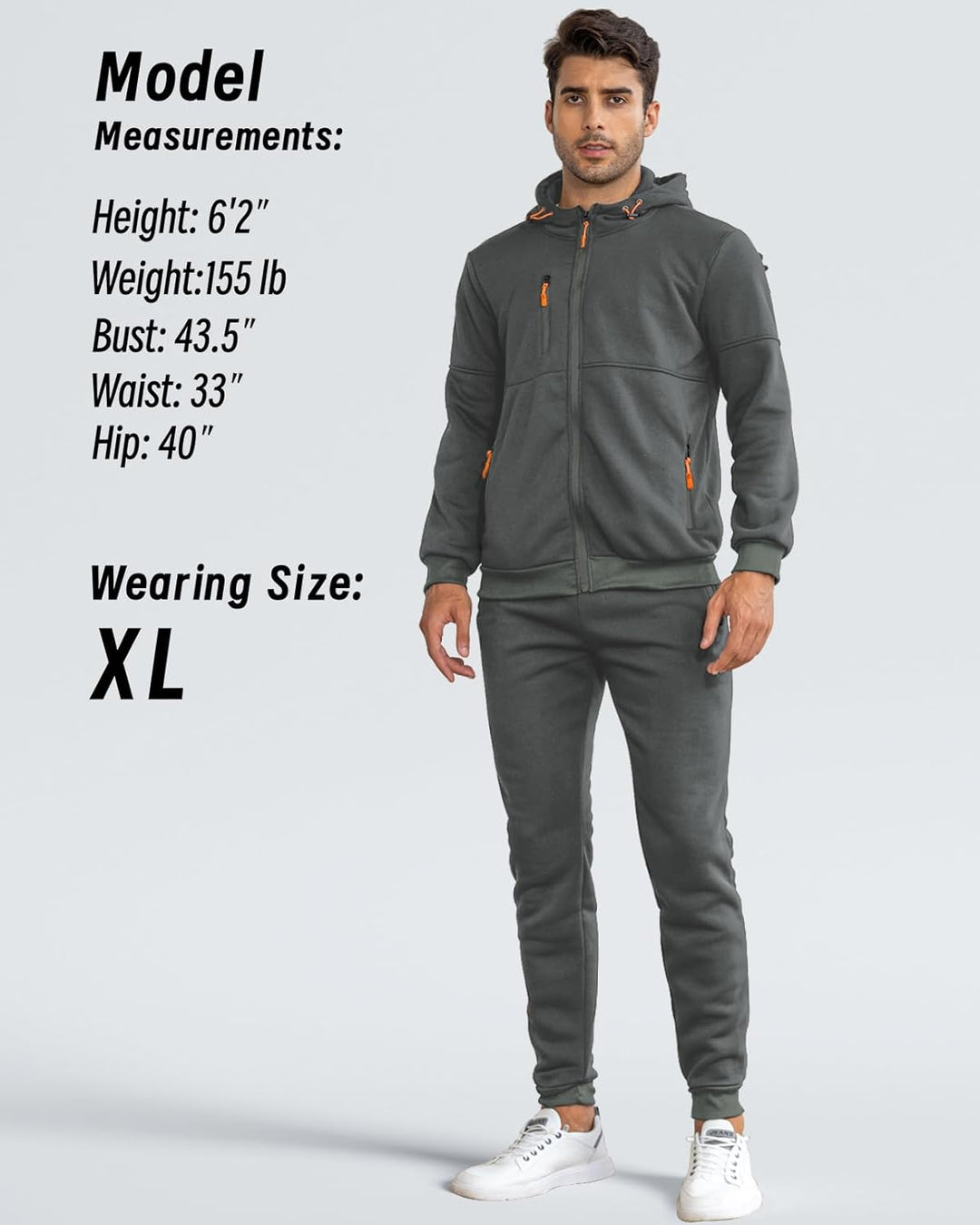 Herren Trainingsanzug Set: Bequemer Hoodie & passende Jogginghose für Sport & Alltag.