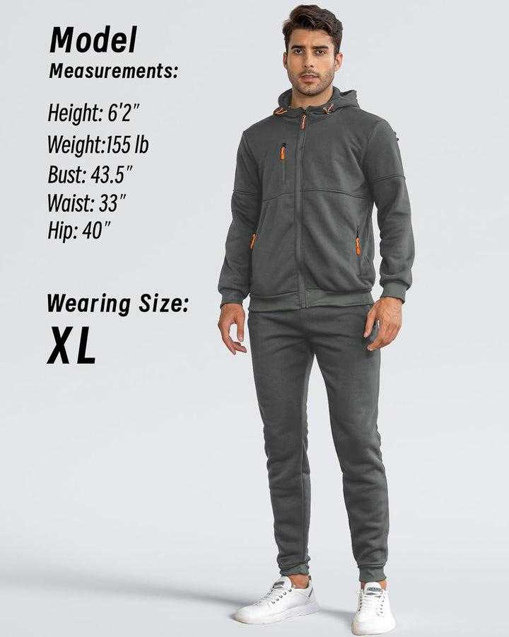 Herren Trainingsanzug Set: Bequemer Hoodie & passende Jogginghose für Sport & Alltag.