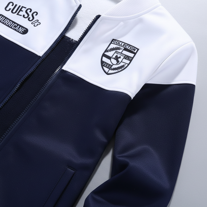 Zeitloser Herren Baseball-Stil Trainingsanzug, komfortable Sportbekleidung für Herren. Vielseitiger Zweiteiler.