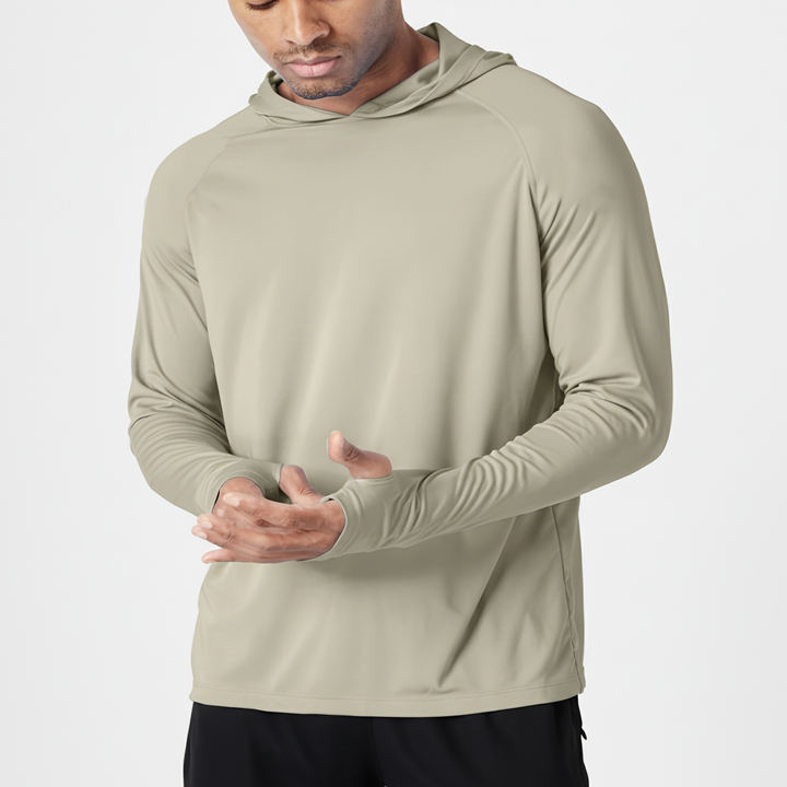 Blauer Herren UV Schutz Hoodie SunveilPro, leichter Sonnenschutz für Sport, Outdoor & warme Tage.