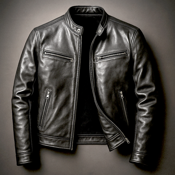 Braune Herren Vintage Hawthorne Pilotenjacke, bequem und zeitlos, perfekt für den urbanen Vintage-Look.