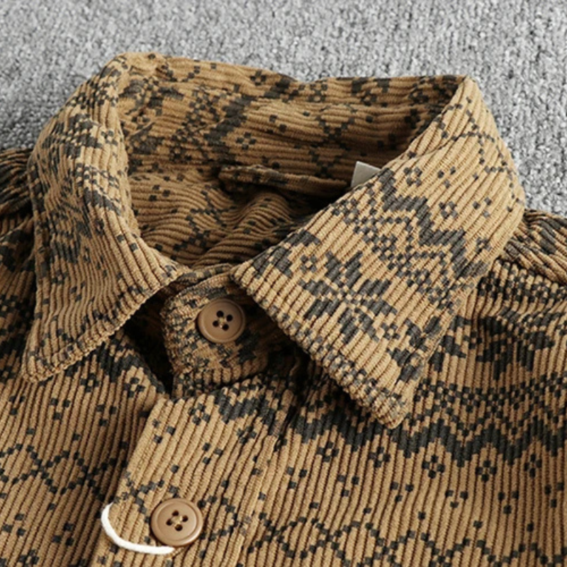 Casual Herren Langarmhemd, vielseitig für Freizeit und Alltag. Ein zeitloses Freizeithemd mit Vintage Flair.