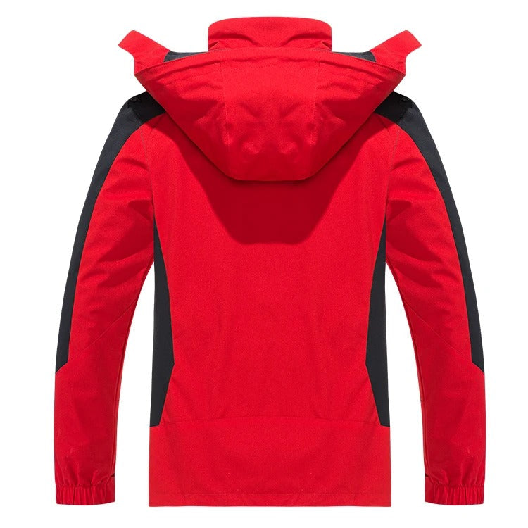 Sportliche Thorben Herren-Outdoorjacke in Schwarz, wasserdicht & winddicht, idealer Schutz vor schlechtem Wetter.