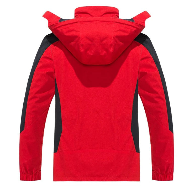 Sportliche Thorben Herren-Outdoorjacke in Schwarz, wasserdicht & winddicht, idealer Schutz vor schlechtem Wetter.