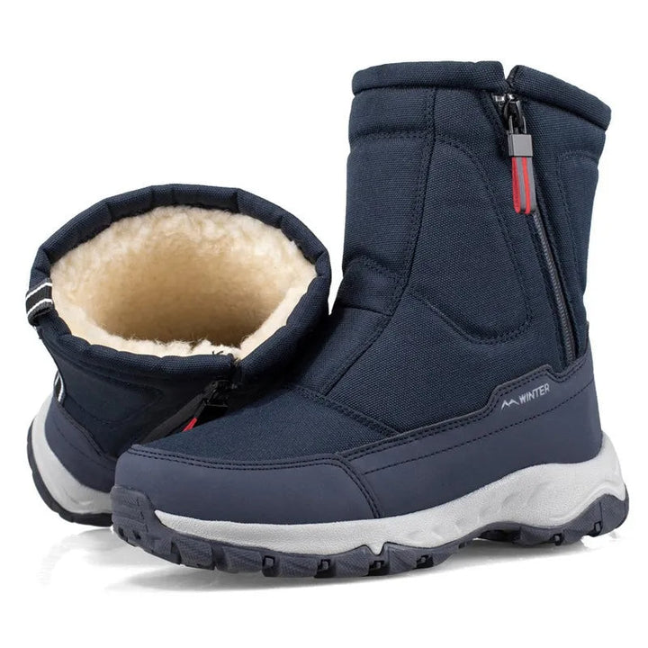 Komfortable, warme Herren-Winterschuhe, halbhoch. Perfekt für lange Wintertage und Schutz vor Kälte.