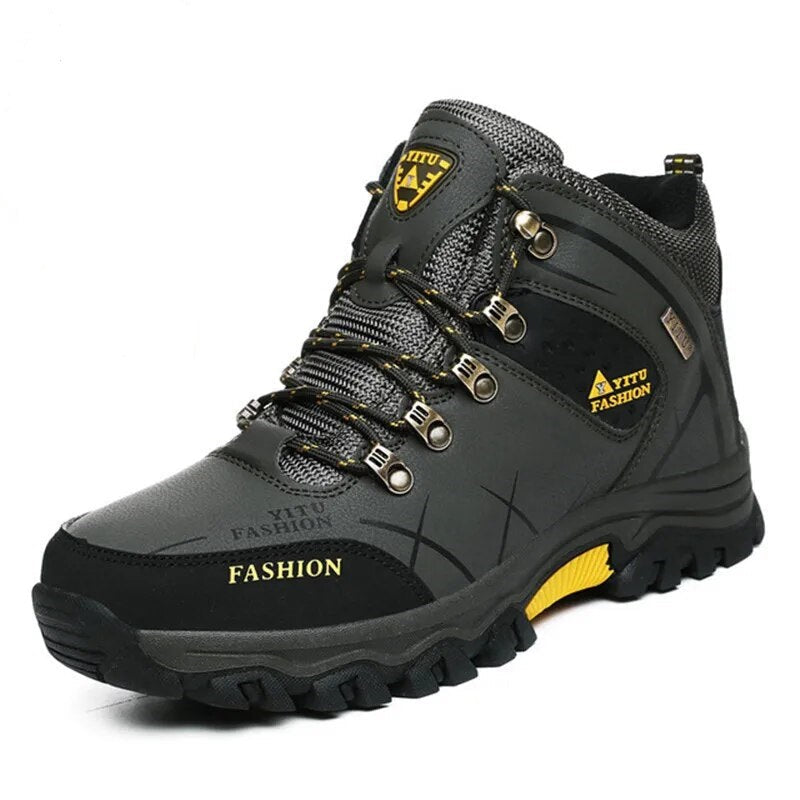 Herren wasserdichte Wanderstiefel mit ergonomischer Sohle, ideal für Outdoor-Abenteuer.