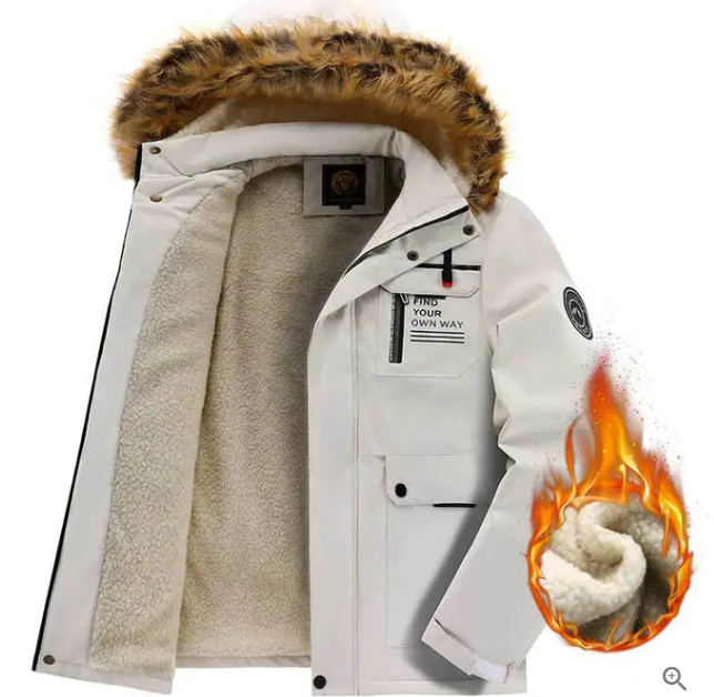 Herren wasserdichte Winterjacke für optimalen Kälteschutz bei Outdoor-Abenteuern.