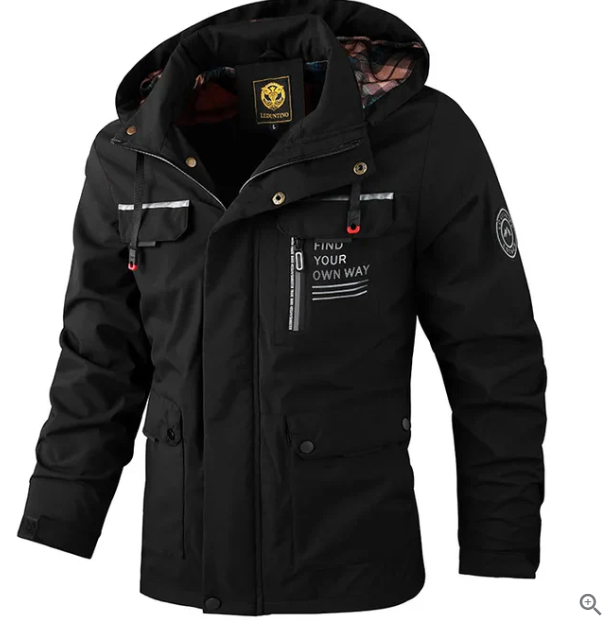 Vielseitige Herren-Winterjacke: wasserdicht, winddicht & isoliert für alle kalten Abenteuer.