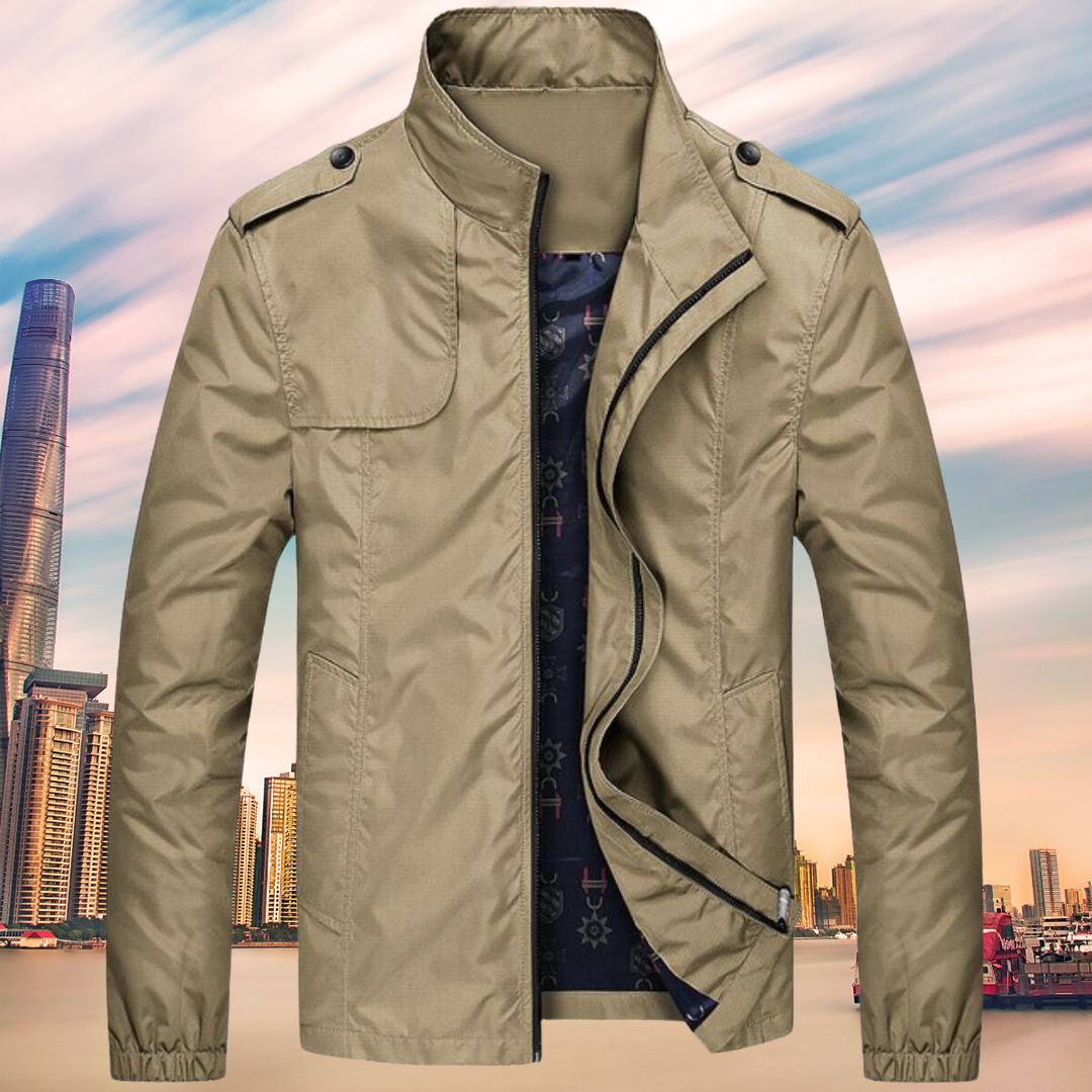 Casual Herren Bomberjacke winddicht, mit stilvollem Kragen, perfekte Freizeitjacke.