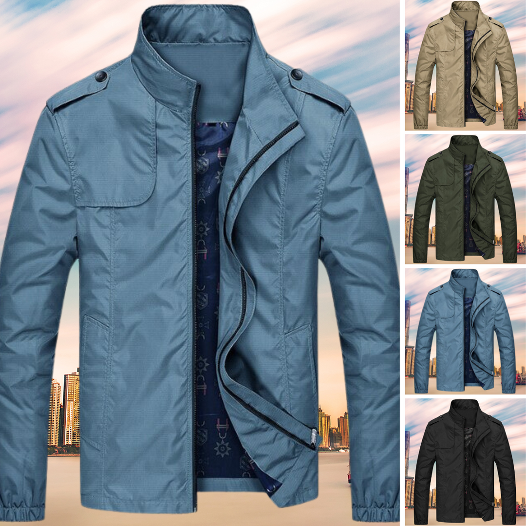 Modische Herren Jacke für den Übergang, winddicht und elegant, perfekt für Frühling & Herbst.