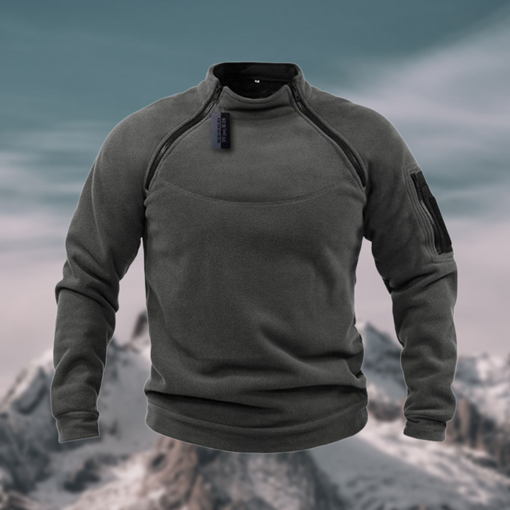 Warmer Herren Pullover, winddicht & bequem, im taktischen Militärstil, ideal für kalte Wintertage.