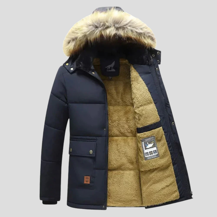 Moderner Herren-Wintermantel Jayden: stylischer, warmer & gefütterter Parka für Herren. Perfekt für die Wintermode.