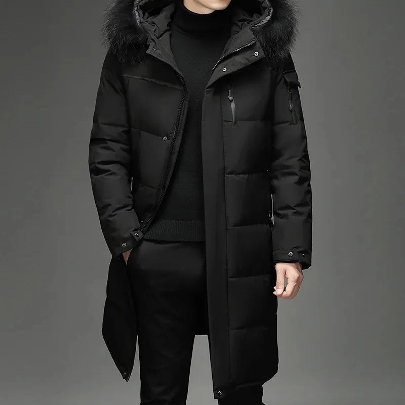 Hochwertiger Herren Kapuzenparka, idealer Kälteschutz & Winterkleidung für Männer.