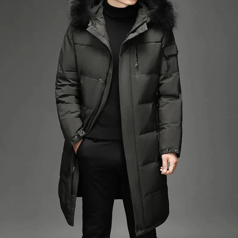 Moderner Herren Wintermantel, wind- & wasserdicht, die perfekte Outdoorjacke.