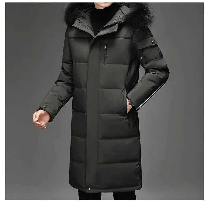 Stilvolle Herren Winterjacke mit Kapuze, vielseitig & warm, perfekt für die Wintermode.