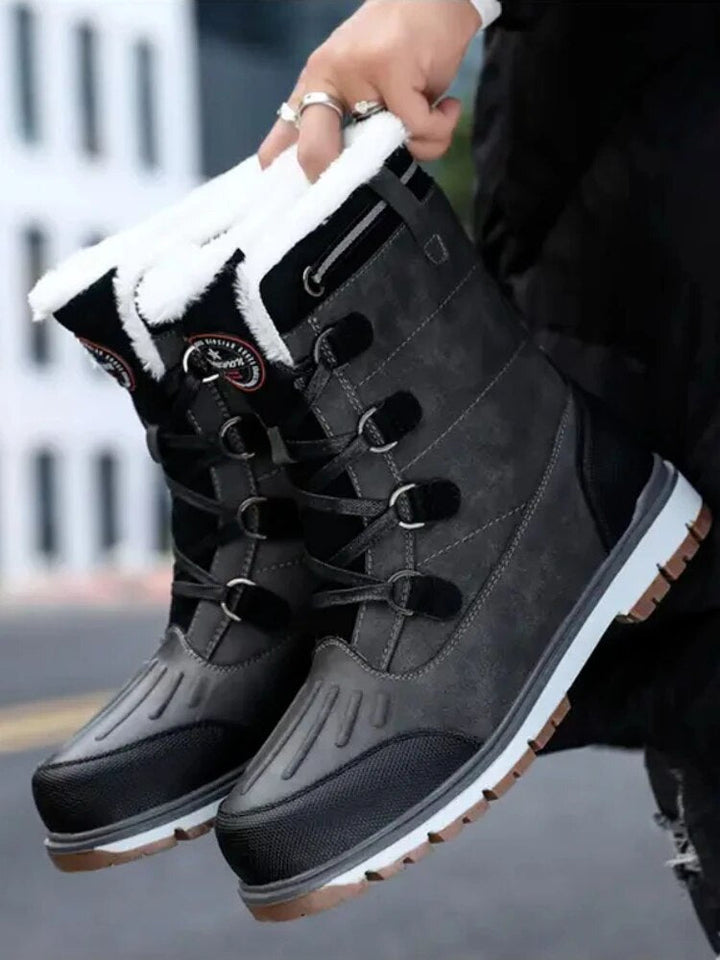 Stilvolle & bequeme Herren Winterstiefel, elegantes Design für Alltag & Outdoor im Winter. Warme Winterschuhe.