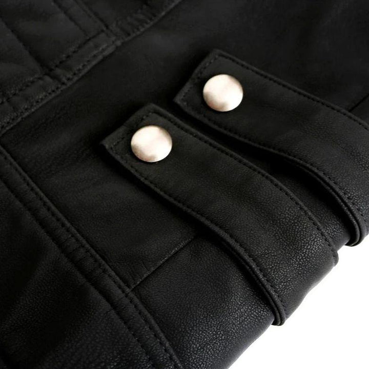 Trendige Herren-Übergangsjacke im ikonischen Wolverine-Stil "Atlas". Aus robustem Leder für den modernen Mann.