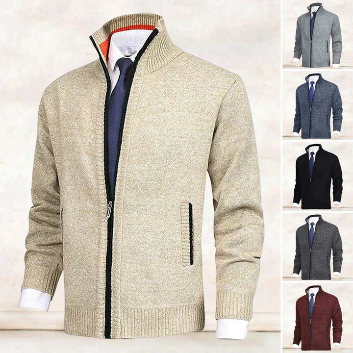 Herren Reißverschlussweste, stilvoll & vielseitig für Herbst und Winter. Perfekt für Business-Casual und Freizeitmode.