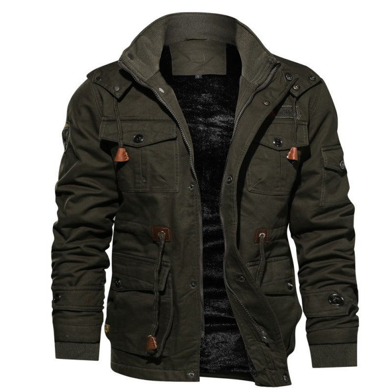 Warme Herren Winterjacke in Übergröße mit weichem Futter für maximalen Kälteschutz und hohen Tragekomfort.
