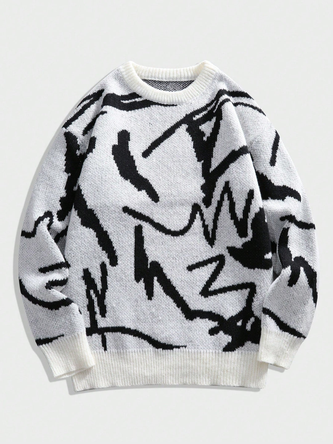 Bequemer Herren Pullover Arvid mit geometrischem Design. Perfekt für lässige Freizeit-Looks.