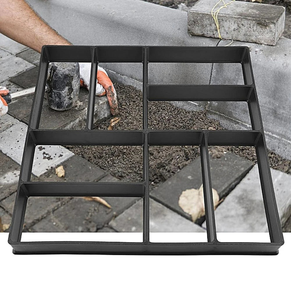 Gartenschablone für hexagonale Betonwege; ideal zur Weggestaltung im Landschaftsbau.