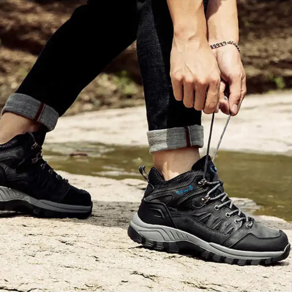 Robuste Unisex-Wanderstiefel, wasserdicht & bequem, für Herren- und Damenschuhe im Outdoor-Einsatz.