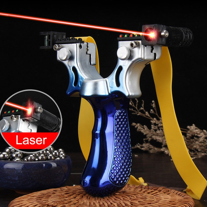 Hochpräzisions Trickschleuder mit Laserziel für präzises Outdoor Zieltraining und hohe Genauigkeit.