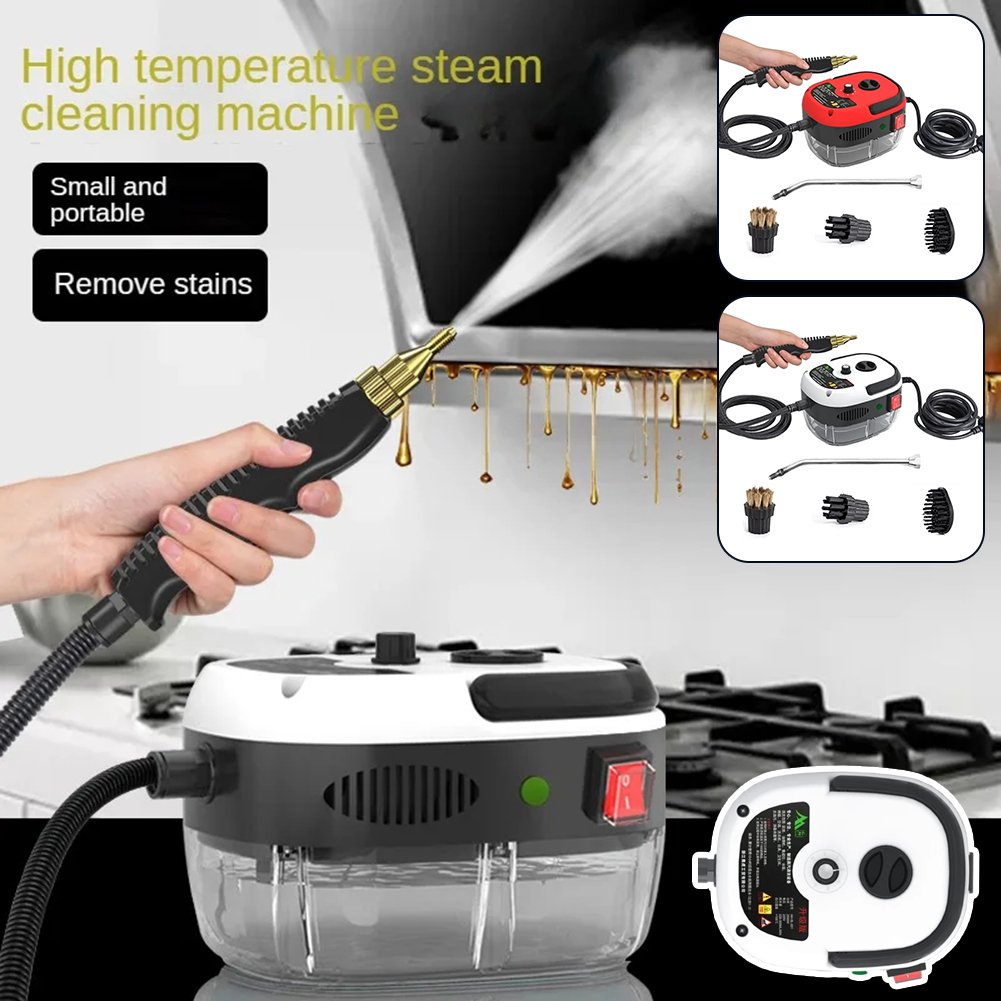 Effektiver 2500W Hochdruck-Dampfreiniger für gründliche Tiefenreinigung im gesamten Haushalt.