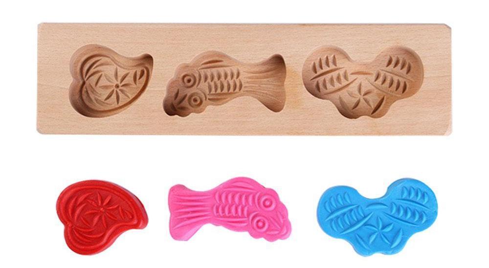 Holz Keksformen Set, das perfekte Geschenk für Bäcker und Weihnachtsfans.