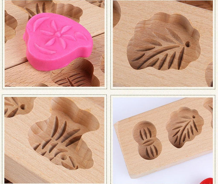 Hochwertige Holzformen zum Ausstechen von weihnachtlichen Keksen; perfektes Küchenaccessoire.