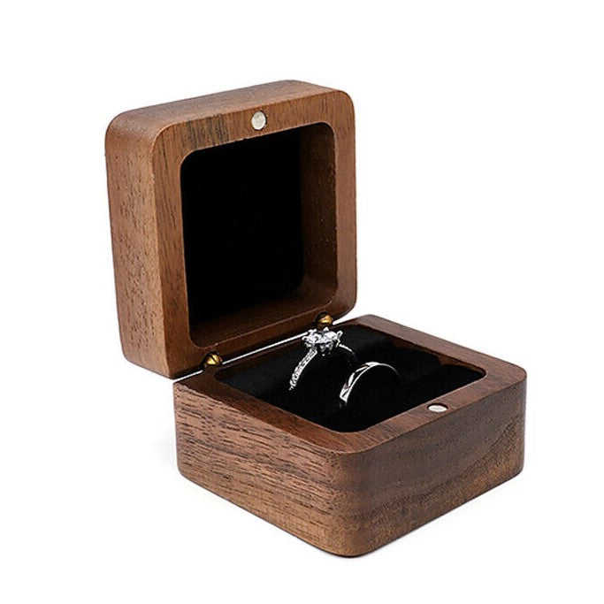 Edles Holz-Ohrringbox, kleines Schmuckkästchen für elegante Organisation.