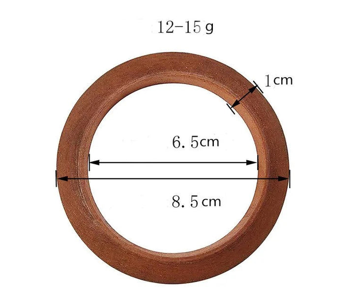 Kultureller Damen Holzarmreif, handgefertigt, Naturholz Armschmuck mit einzigartigem Design.