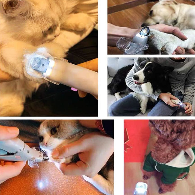 Sicherheits-Krallenschere, ideal für Tierpflege Zuhause. Schützt Hundekrallen vor Verletzungen mit Sensor.