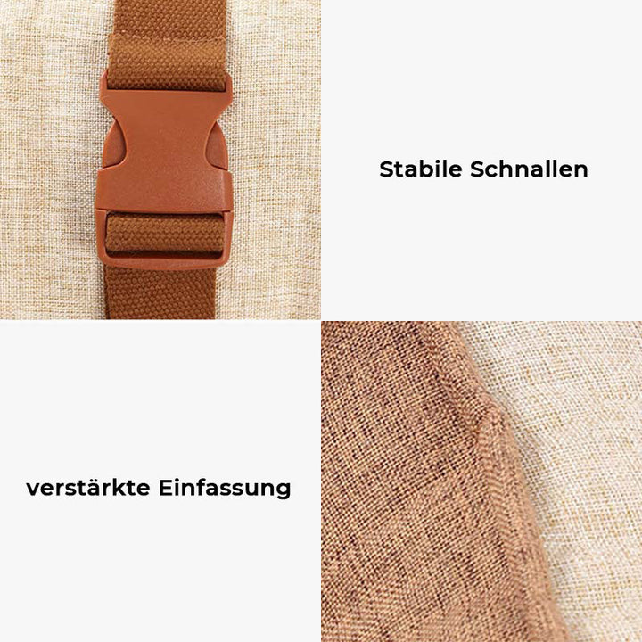 Hochwertiges hunde-sicherheitsbett in hellkaffee. Perfekt für autoreisen mit deinem haustier.