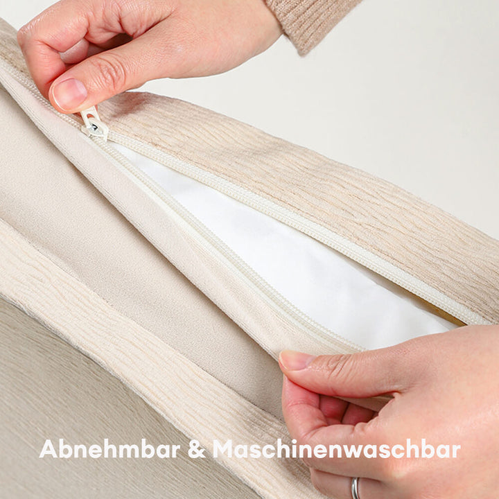 Plüschiges Hundebett. Waschbares Anti-Angst Kuschelbett für Tiefschlaf & Gelenkentlastung.
