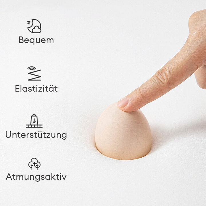 Gelenkschonendes Hundebett in Beige. Orthopädisches Komfortbett für Tiefschlaf & Entspannung.
