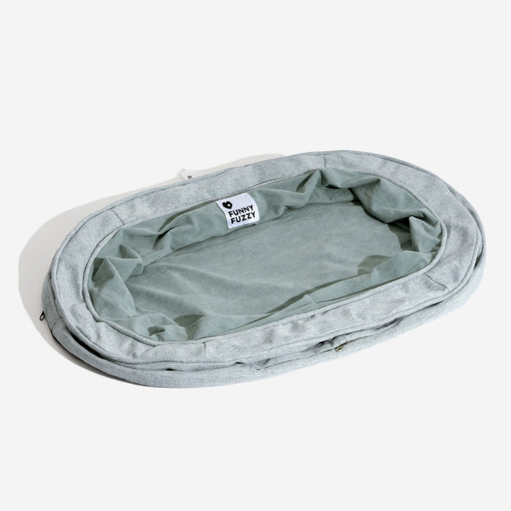 Waschbarer Hundebettbezug Donutbett, Polyester, für einfache Hygiene und Komfort.
