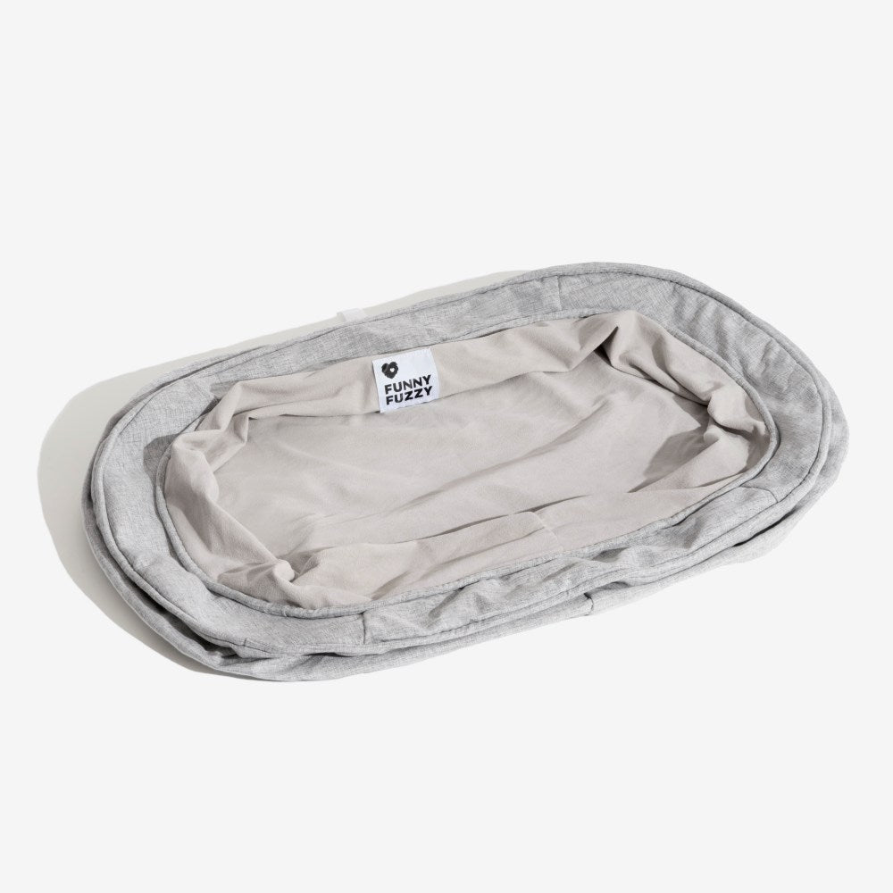 Ersatzbezug für Hundebett Donutform, gemütlich, waschbar & aus strapazierfähigem Polyester.