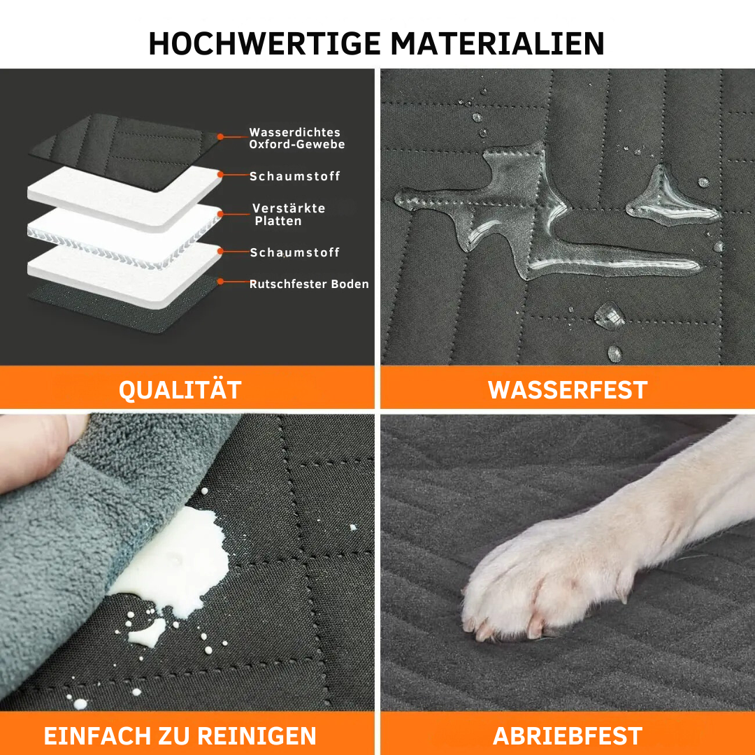 Schützt den Autositz & bietet Hunden Komfort; Autositz-Erweiterung für Autofahrten.