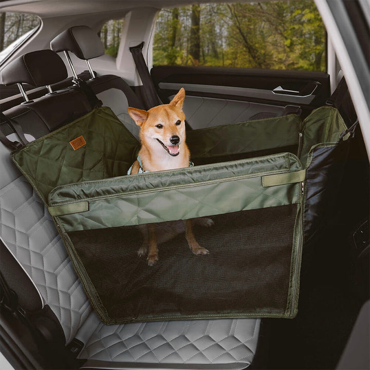 Extragroßes, wasserdichtes Hundebett für die Rückbank; perfektes Zubehör für Tierreisen.