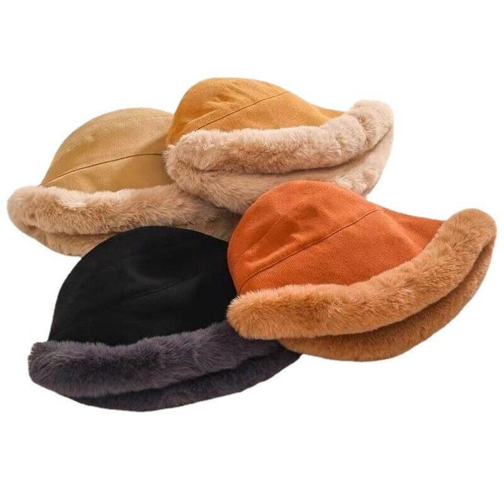 Trendiger Damen Winterhut, Karamell, stilvoll und warm für kalte Tage.