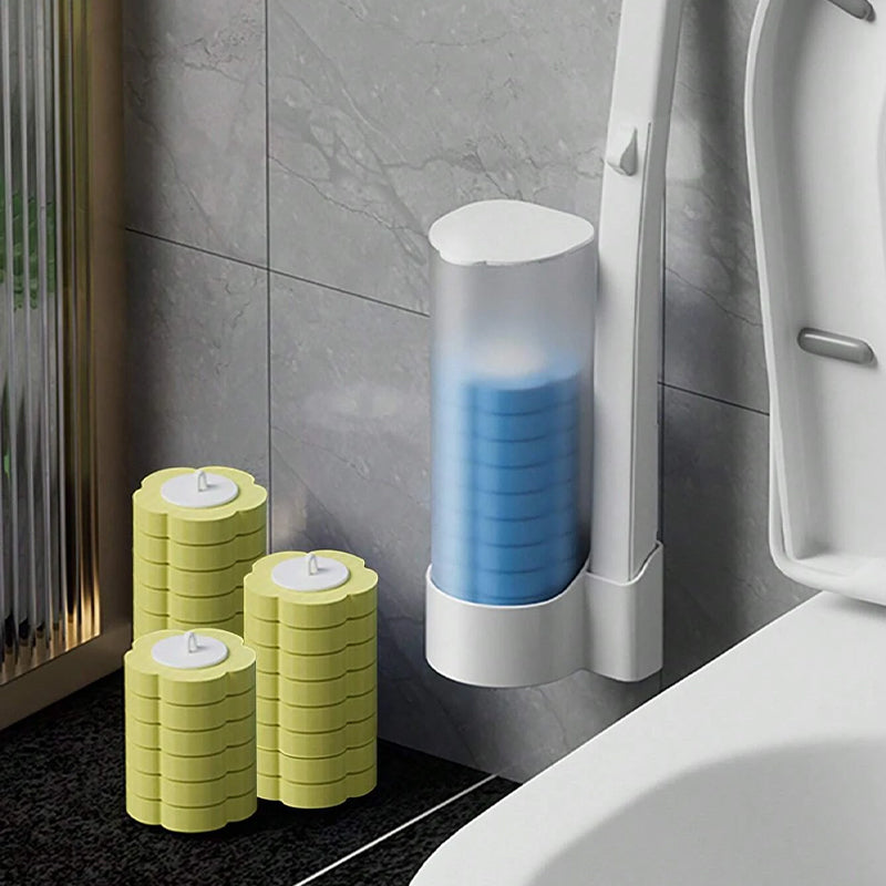 WC-Bürste für höchste Hygiene: Mit Einweg-Schwammköpfen für antibakterielle und gründliche Reinigung.