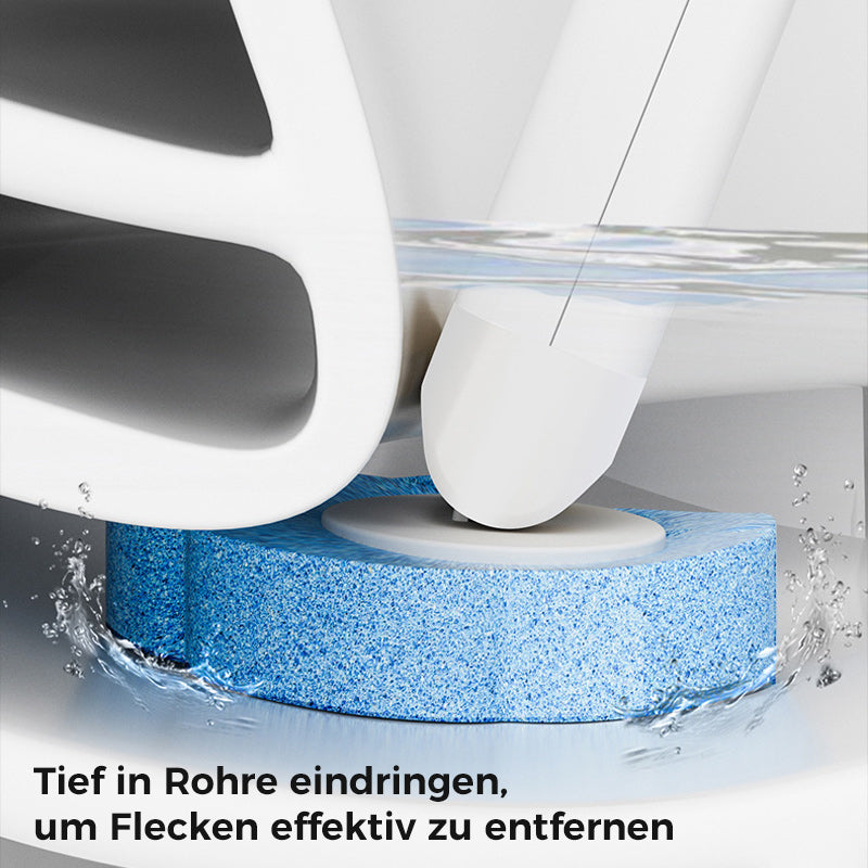 WC-Bürsten-Set mit hygienischen Einweg-Schwammköpfen; ideal für sauberes Bad und maximale Sauberkeit.