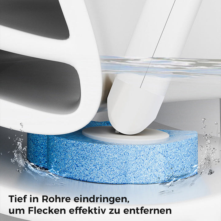 WC-Bürsten-Set mit hygienischen Einweg-Schwammköpfen; ideal für sauberes Bad und maximale Sauberkeit.